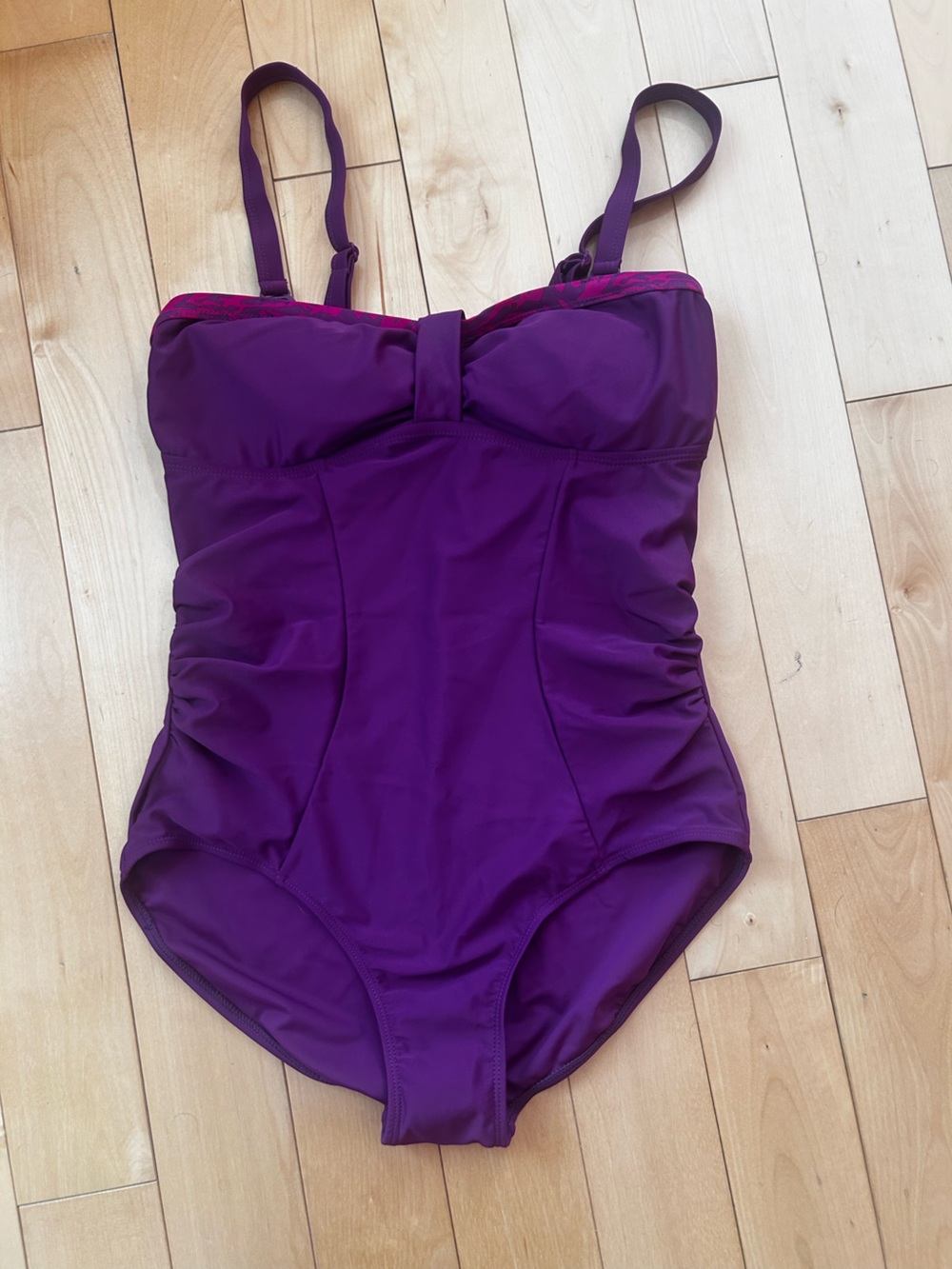 Women's Purple One-Piece Swimsuit with Supportive Fit
